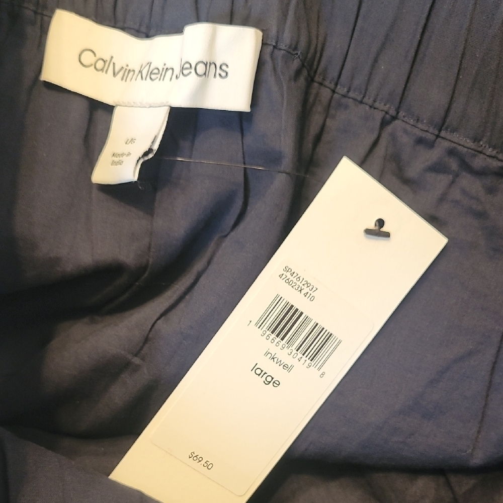 Calvin Klein Dark Blue Pleated Mini Skirt - Picture 2 of 4